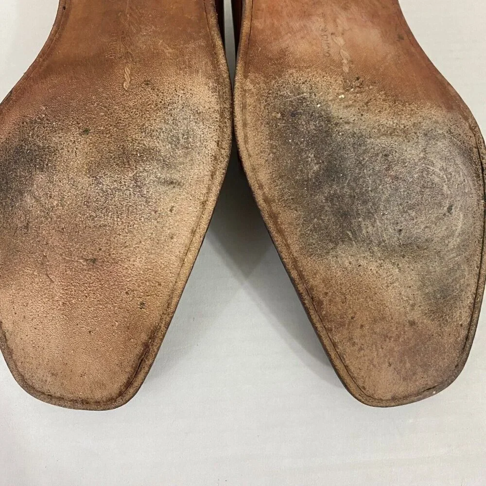 MEZLAN "Columbus" Brown Leather Oxford Dress Shoes Mens Sz 8 M Spain Lace Up 8M - Picture 12 of 16